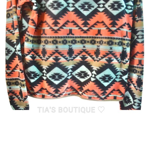 WESC Polar Fleece Jacket Unisex Southwest Aztec Full Zip Size Men’s M/ Women’s L - Picture 10 of 10